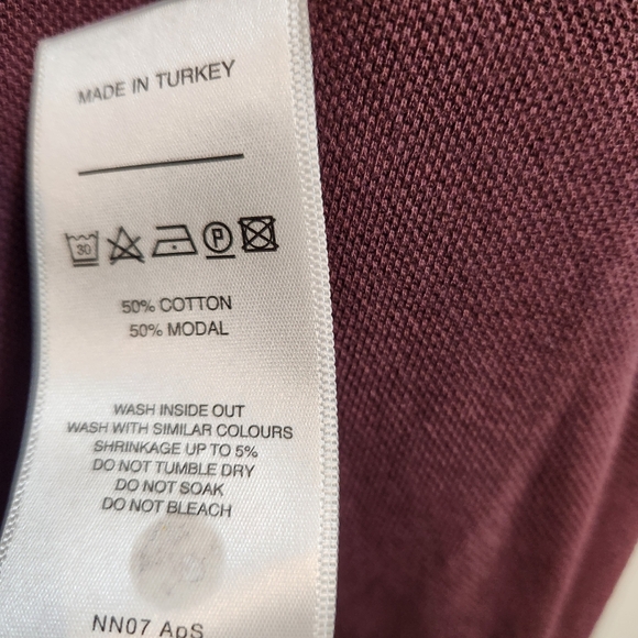 NN07 Core Clive Long-Sleeve Shirt Size XL in Brown - Picture 7 of 8